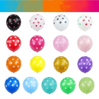 Ballons en latex à pois de 12 pouces, noir et blanc, en Mylar, fournitures de décoration de fête pour anniversaire de bébé, mariage, multicolores