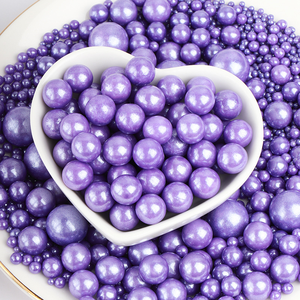Chispas de Azúcar Púrpura Brillantes con Perlas para Pasteles, Galletas, Macarons, Golosinas, Decoración de Postres para Bodas, Cumpleaños y Festividades - Product Image 4