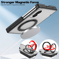Étui de téléphone pliable à double charnière, mat, antichoc, couverture intégrale, avec protection à 360° °   Support rotatif pour Samsung Galaxy Z Fold 8 Wide 7