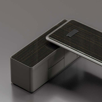 Bureau de direction de classe E0, mobilier de bureau moderne minimaliste de luxe, bureau de direction haut de gamme, table de président, grand bureau