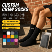 Chaussettes de sport en coton jacquard, design de marque, logo de course, respirantes, pour hommes, imprimées, chaussettes athlétiques, chaussettes personnalisées