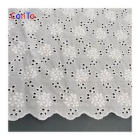 Meilleur prix pour tissu en dentelle suisse voile brodée en coton tissé