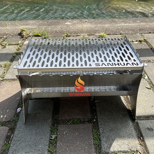 2023 Latest Stainless Steel Detachable Outdoor Camping BBQ <strong>Grill</strong> <strong>Charcoal</strong> Portable Barbeque - Product Image 3