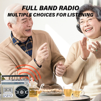 Enregistreur de cassettes radio de style rétro MLK-300BT AM/FM Haut-parleur intégré Enregistreur de cassettes radio portable Fm