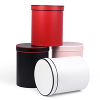 Boîte d'emballage en tube de papier rond avec laminage mat imperméable haut de gamme personnalisé pour coffret cadeau cosmétique
