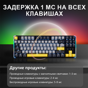 Kép ngôn ngữ Keycaps Bàn Phím Cơ khí RGB Backlit chơi game Bàn phím Loại C Bàn phím có dây cho PC - Product Image 5