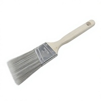 Pinceau de peinture de qualité industrielle avec poils en nylon et manche en bois, personnalisable OEM pour la peinture murale
