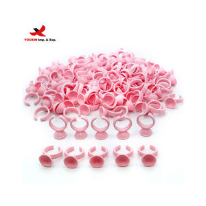 Lot mixte à prix réduit FENGFLY – 300 gobelets roses jetables pour tatouage, porte-colle en plastique pour faux cils - Product Image 3