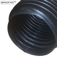 Couvercle de soufflet de tige d'accordéon de fermeture à glissière de colle de cylindre hydraulique flexible cousu cache-poussière rond avec fermeture à glissière en métal