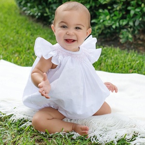 Burbuja de 100% algodón para niña, Burbuja blanca con <span class=keywords><strong>palma</strong></span> de la playa, color rosa - Product Image 1