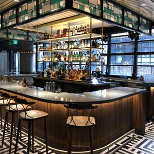 طاولة نبيذ رخامية منزلية مُضاءة حديثة ومخصصة ، تصميم مطعم ، متجر - Product Image 1