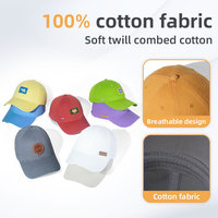 Casquette de baseball minimaliste 6 panneaux en coton 100% couleur unie, brodée et imprimée sur mesure, séchage rapide, haute qualité, pour l'été