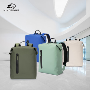 Kingsons Backpack 20-35L Waterproof Durable Laptop Sleeve Leisure Travel Backpack For Men Women Solid Color - Product Image 1