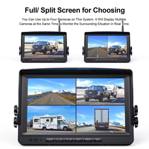 Telecamera di Retromarcia Wireless per Camion 1080P IP68 Impermeabile con Monitor da 7 Pollici e Linee Guida per Parcheggio, Registrazione su Scheda SD per Semirimorchi e Camper - Product Image 3
