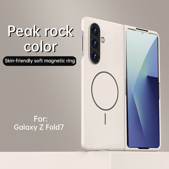 Magnetic Shockproof Slim Smooth Lens Protection Phone Case for Samsung Z Fold 6 7 for OPPO Find N3 Honor Magic V3 Bare Feel