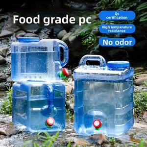 Réservoir d'eau en PC de qualité <span class=keywords><strong>alimentaire</strong></span> avec robinet |   Seau à eau portable pour le <span class=keywords><strong>camping</strong></span> de 5L à 25L |   Bidon en plastique sans BPA pour usage extérieur - Product Image 3