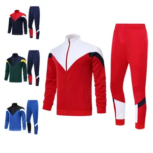 Hoge Kwaliteit Full Zip Sportkleding Mans Custom Logo Jogging Pakken Mannen Set Gym Jogging Pakken Trainingspak Voor Mannen