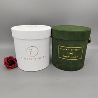 Boîtes d'emballage rondes en carton de luxe sur mesure avec matériaux recyclés, logo personnalisé, ruban et finitions dorées