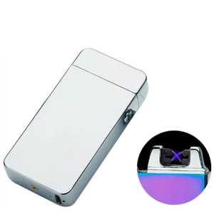Encendedor de Plasma USB de Metal para fumar, Camping, doble arco, chimenea al aire libre, vela, encendedor de Pipa, encendedor clásico a prueba de viento - Product Image 4
