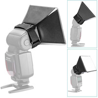 Mini Softbox per Flash 10x13cm, Diffusore Universale Pieghevole per Flash Fotografico con Cinghia a Strappo per Fotocamere DSLR