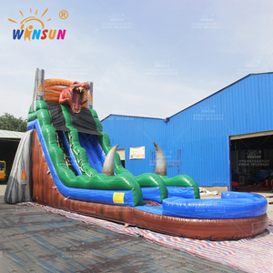 WINSUN Toboggan Gonflable Géant Commercial d'Extérieur pour Adultes <span class=keywords><strong>avec</strong></span> Piscine, Toboggan Aquatique Gonflable Économique pour Enfants, Idéal pour Fêtes en Jardin - Product Image 3