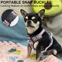Harnais et laisse anti-traction pour chien en néoprène et cuir, personnalisable, tendance, réglable, réfléchissant, respirant, avec porte-sac à déjections à libération rapide