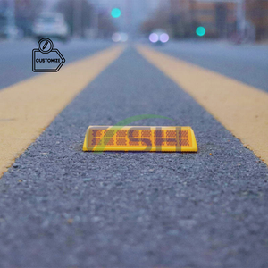 Светоотражающий отражающий материал Gato De Ojos, отражающий материал, приподнятый маркер для дорожного покрытия, придорожный желтый «кошачий глаз», дорожный шпилька - Product Image 1