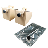 Sac intérieur BIB avec valve pour vin rouge et jus de fruits, sac en aluminium fileté de 96 oz, boîte de café liquide de 128 oz
