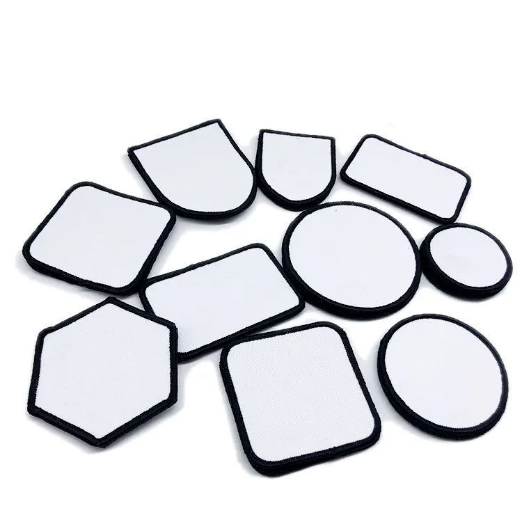 Wholesale Sublimation Blank Patches Custom Heat Transfer Sublimation Patches Iron on Patches Blank