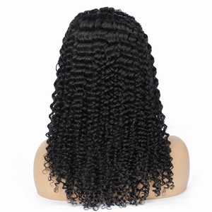 Perruques pour femmes en cheveux humains véritables, prix d'usine FYD, haute qualité, longues, noires, avec bandeau, style <span class=keywords><strong>afro</strong></span>, pour usage quotidien - Product Image 2