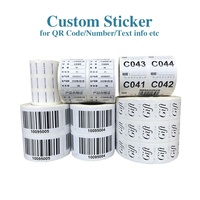 Usine pas cher personnalisé bas quantité minimale de commande impression logo qr code autocollant pour emballage étanchéité code à barres produit étiquette d'étanchéité