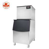 Máquina de Hielo en Cubos Comercial de Acero Inoxidable, Máquina Automática para Hacer Hielo para Restaurantes, Cafeterías y Negocios