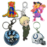 Llavero de PVC Personalizado con Logotipo, Diseño 2D/3D, Silicona, Goma, PVC Suave, Color y Forma Personalizados, Transferencia Térmica, Promocional