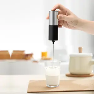 Coffee Tools Electric Stainless Steel Milk Foam Maker Household Mini Portable Cream Whipping Latte Art Handheld Milk Frother