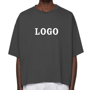 เสื้อยืดคอตตอน 100% ทรงหลวม สไตล์ลำลอง คุณภาพสูง เสื้อยืดโอเวอร์ไซส์ ทรงใหญ่ หนานุ่ม สำหรับผู้ชาย ขายส่ง - Product Image 2