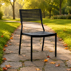 Autre mobilier d'extérieur - Chaise de loisirs d'extérieur avec structure en aluminium imperméable - Chaise à sangles tissées pour terrasse et balcon - Product Image 2