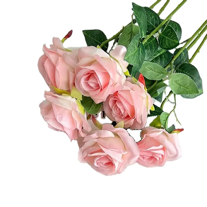 51cm sıcak satış yapay ipek gül çiçekler ipek gül uzun kök ile gül çiçek ev düğün dekorasyon parti için
