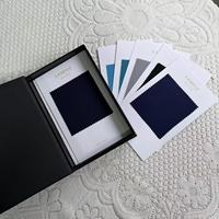 Boîte de présentation personnalisée pour échantillons de tissus, catalogue de tissus, carnet d'échantillons de couleurs, emballage avec logo