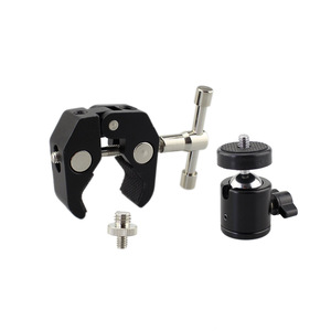 Q29 Ball Head <b>Clamp</b> With 1/4-20 Screw Mount Aluminum Alloy <b>Quick</b> Release For Camera Mounts - Product Image 1