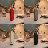 Mini étui à rouge à lèvres en cuir PU pour femme, sac à main, porte-clés, antivol, résistant à l'eau, portable, charme pour baume à lèvres