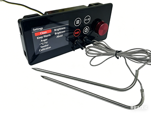 ตัวควบคุมเตาบาร์บีคิวไฟฟ้าแบบดิจิทัล พร้อมหัววัดอุณหภูมิอาหารคู่, จอ LCD และการเชื่อมต่อแอปพลิเคชัน - Product Image 2