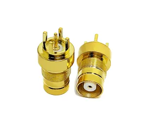 RF connector 1.6-5.6 L9 type female jack straight bulkhead waterproof solder for PCB RF coaxial cable plug