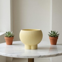 Pot de fleurs décoratif simple pour l'intérieur, décoration de la maison, pot à fleurs géométrique en céramique blanche, plante succulente, pot suspendu au mur