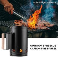 Accessoires de Camping Allume-Feu Cheminée Charbon de Bois Allume-Briquettes Rapide et Efficace pour Barbecue