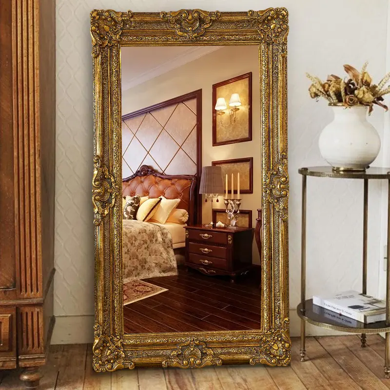 Specchio a figura intera in piedi specchi Vintage Decor Furniture Wall soggiorno camera da letto specchio