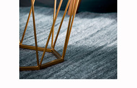 Table de chevet de café en fil de métal noir, vente en gros, pour jardin, intérieur et extérieur