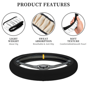 Funda Elástica de Neopreno para Volante de Coche, Protector de Volante Antideslizante y Engrosado, Ajuste Universal para la Mayoría de los Vehículos - Product Image 4