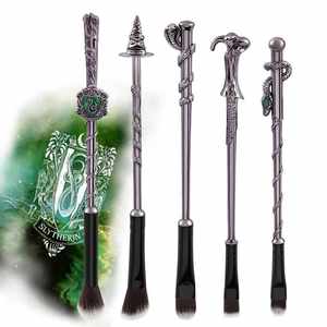 <span class=keywords><strong>2022</strong></span> nuevo 5 uds Harry pinceles de maquillaje varita mágica pinceles de maquillaje regalo Salazar Slytherin sombra de ojos juego de pinceles de maquillaje - Product Image 3