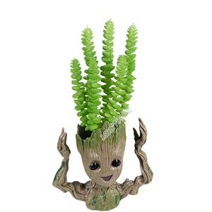 Grama artificial, novo toque verdadeiro decoração interna plástico planta 6 cabeça dinheiro grama suculente - Product Image 6