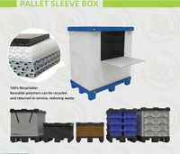 Grande boîte de stockage logistique en plastique robuste, pliable, empilable, étanche, certifiée TUV